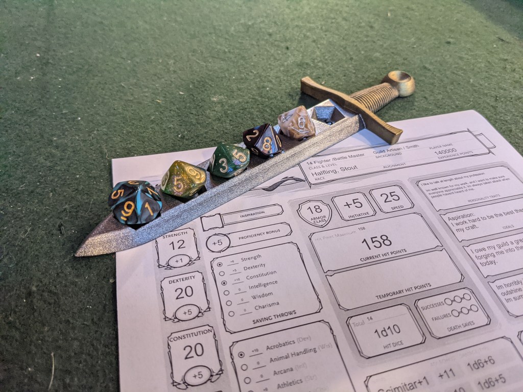 Battle Master Superiority Dice Tracker (Themed) 5e Dungeons and Dragons Dice Holder Arrow