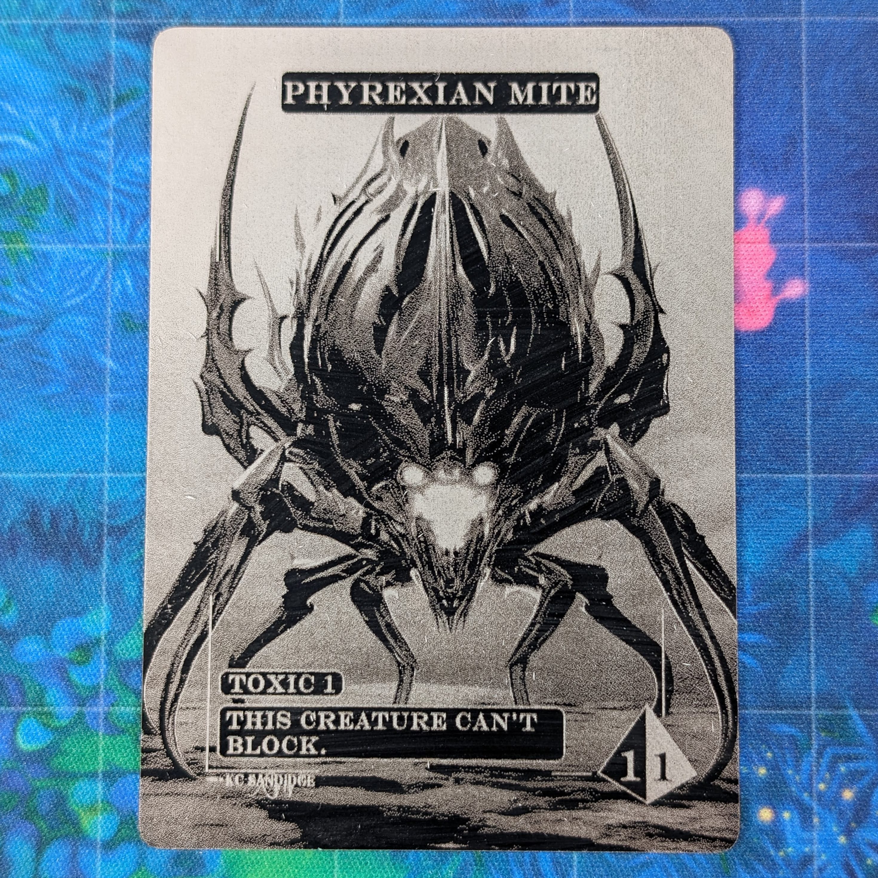Phyrexian Mite (Metal) - Full Art Proxies - Magic the Gathering